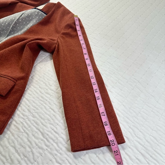 Anthropologie Cartonnier brand burnt orange blazer size M - Picture 6 of 12
